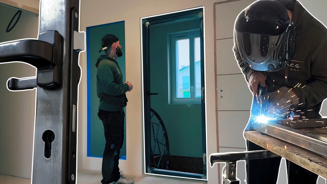 Comment fabriquer une porte d'int&eacute;rieur sur mesure en acier style industrielle ( Partie 2 ) - #103