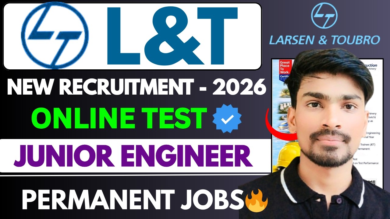 L&T JET Recruitment 2026 | Diploma Engineer Jobs | Junior Engineer Trainee | L&T Vacancy 2026