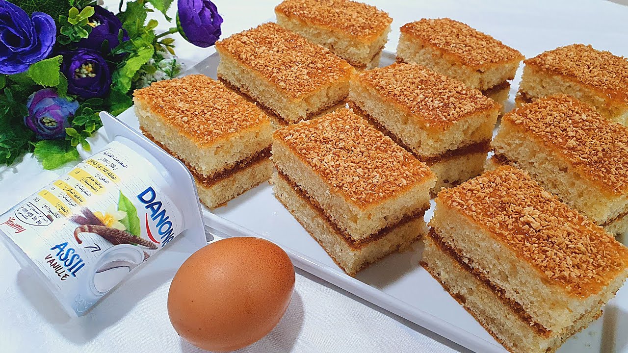 عندك بيضة وعلبة دانون ادا جربي كيك الخلاط السريع ديال تحميرت لوجه بحجم عائلي ابهري الجميع به