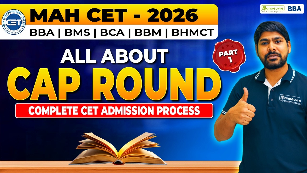 MAH CET 2026 - BBA/BBM/BMS/BCA/BHMCT CAP Round Complete Step By Step Admission Process #part1