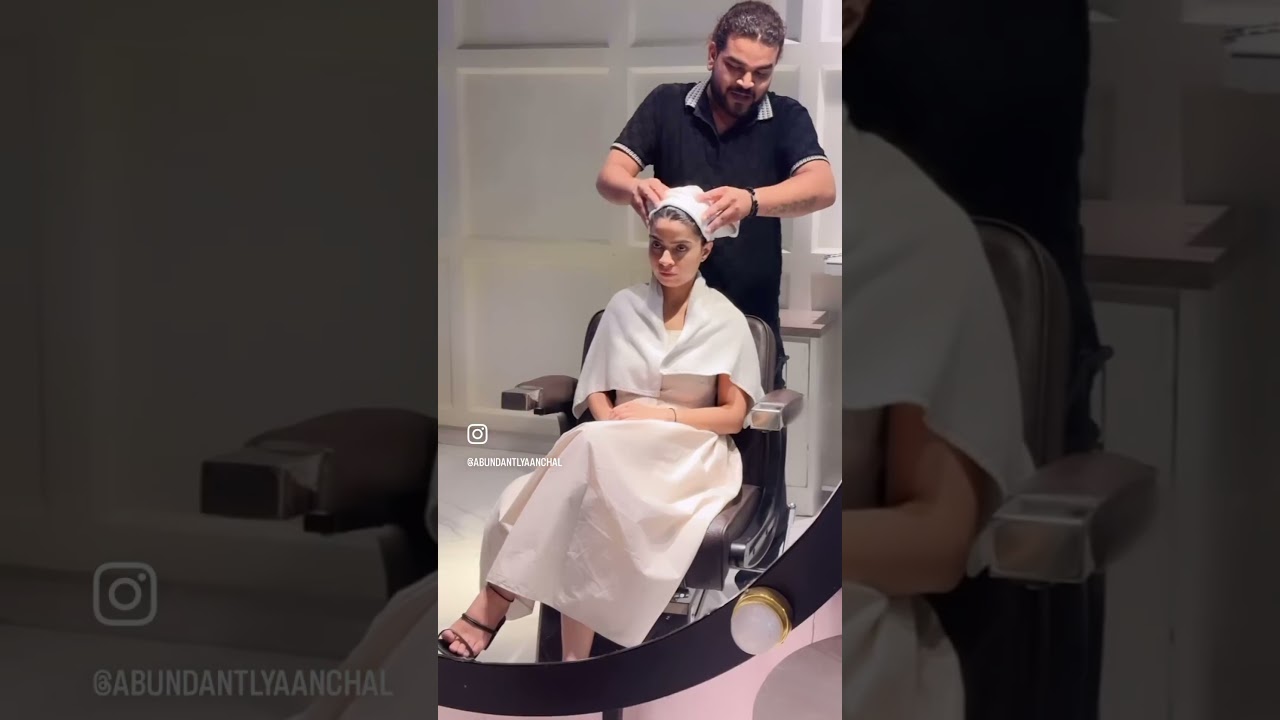 Head wash styling|| Aanchal Anand #looks #hairstyle #hair #styling #tips