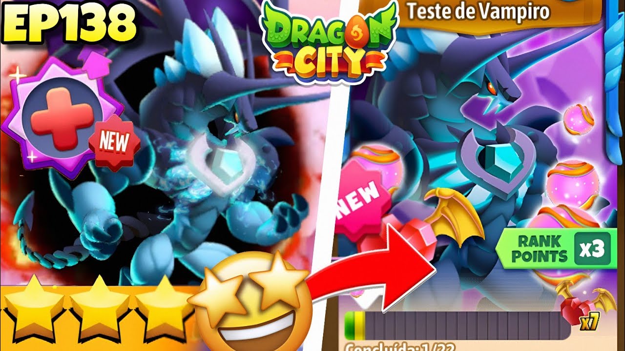 VAMPIRO GRÁTIS!? CONTA INICIANTE A SÉRIE!😆🔥 - EP138 DRAGON CITY