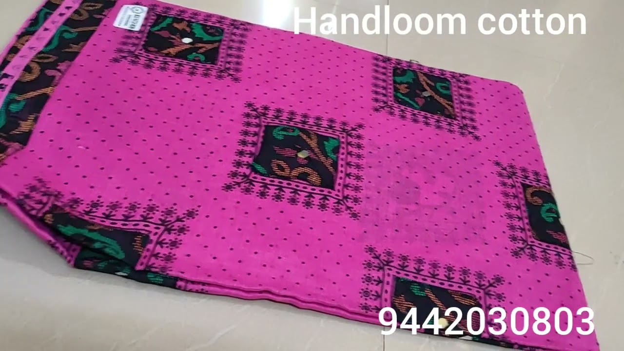 120 count pure handloom cotton sarees ♥️💥🆓 shipping Tamilnadu only