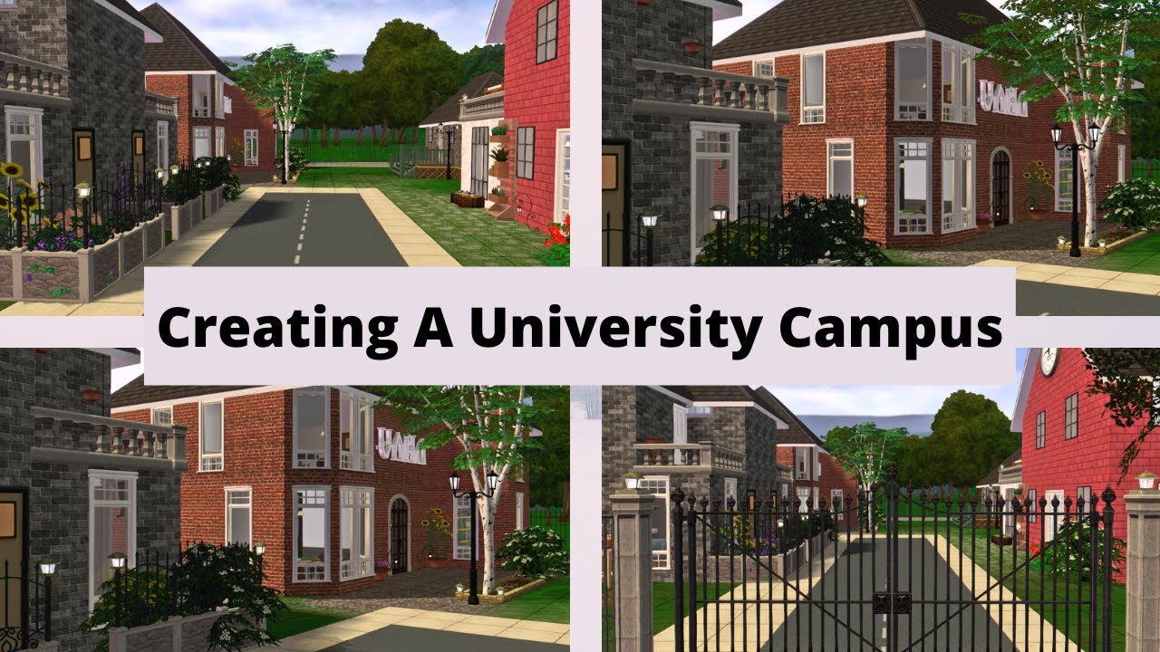 Sims 2 Speed Build- University College Campus Accommodation (No Narration)