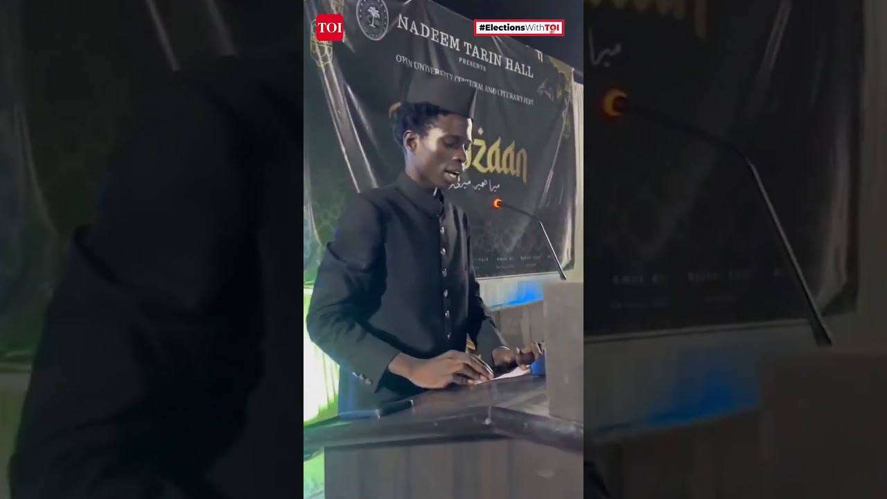 AC, Swimming Pool, Washing Machine: African Student's Hindi Election Speech At AMU Goes Viral