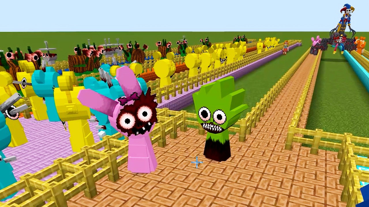 NEW Incredibox Sprunki VS Horror Sprunki! Adventure, Fun, Fights! Minecraft Bedrock PE/ #57 #sprunki