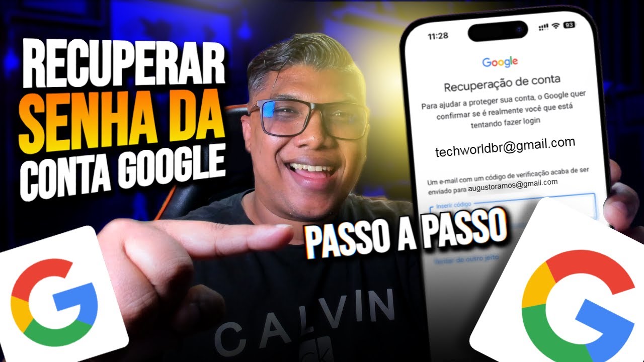 ⚠️COMO RECUPERAR A SENHA DA CONTA GOOGLE!❌