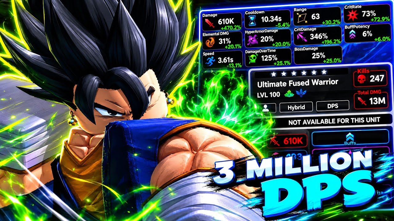 The BEST Build For Ultimate Fused Warrior (Vegito) In Universal Tower Defense X