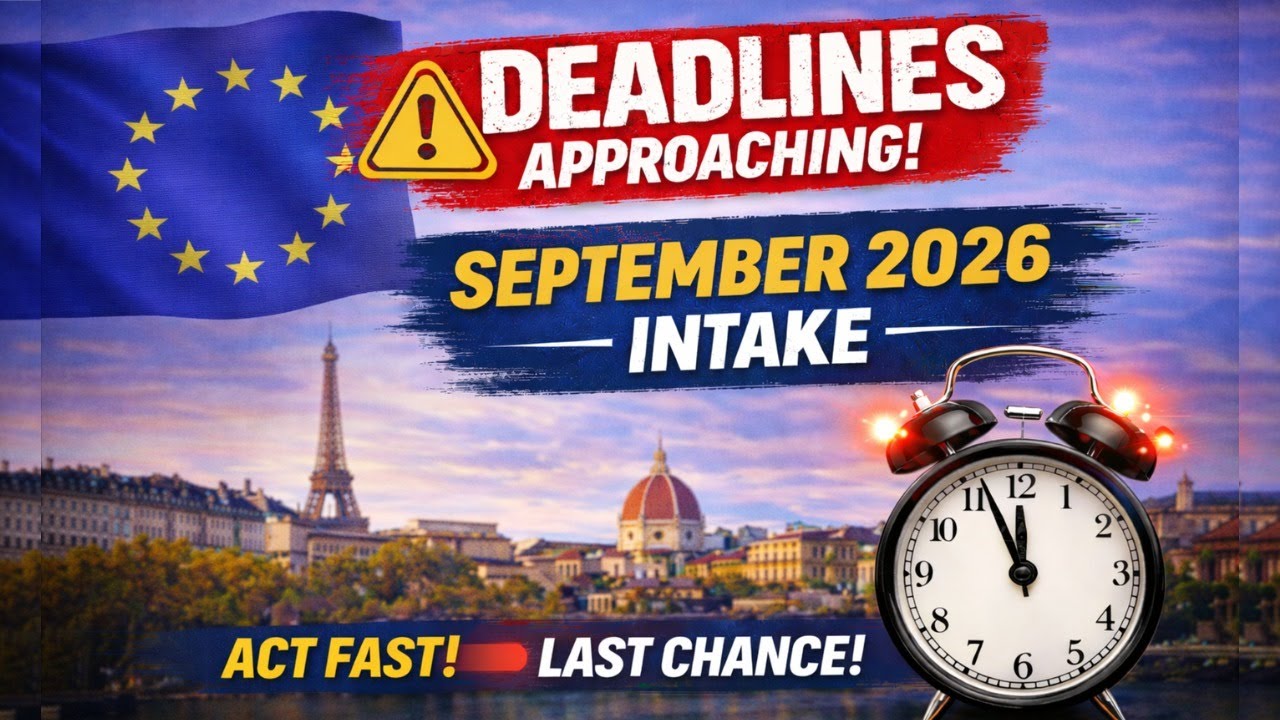 Deadlines Approaching! September 2026 INTAKE👩‍🎓✔📚 ACT FAST⏭️ LAST CHANCE
