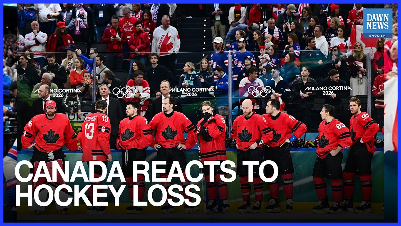 Canadians Voice Disappointment After Olympic Ice Hockey Loss to United States | Dawn News English