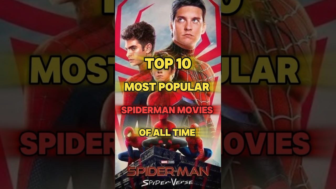 Top 10 Most Popular Spiderman Movies of All Time #top10 #movie #spiderman #shortsfeed #shorts