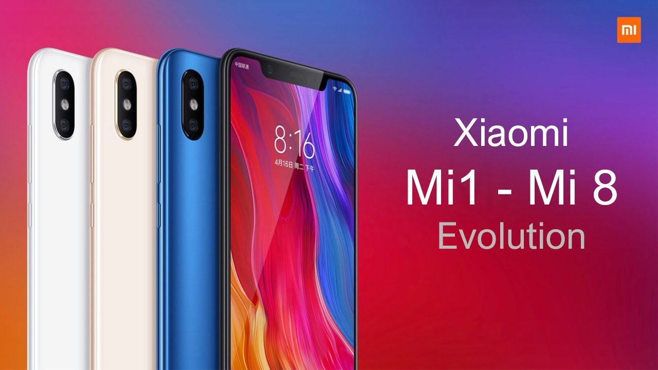 Xiaomi Mi 1 - Mi 8 Smartphone Evolution