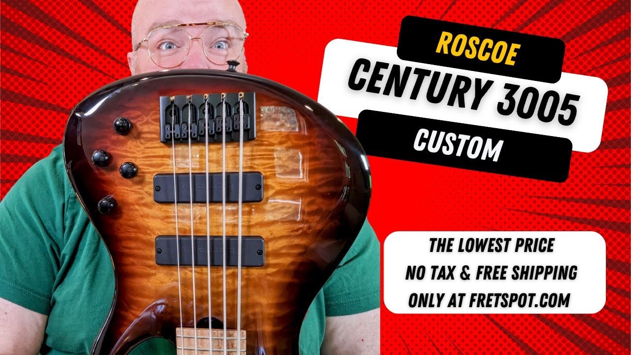 Roscoe Century Custom 3005 Tobacco Sunburst Bass