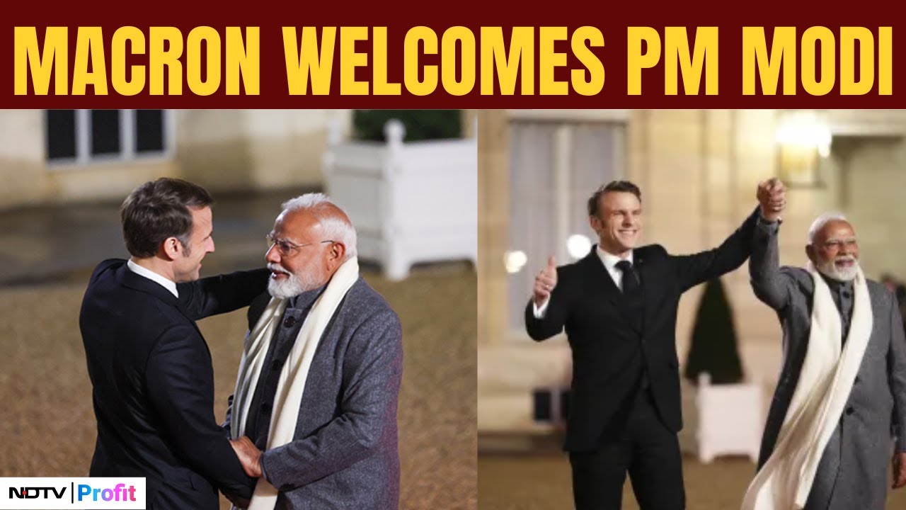 Paris AI Summit: President Macron Hosts PM Modi At Elysee Palace For Dinner