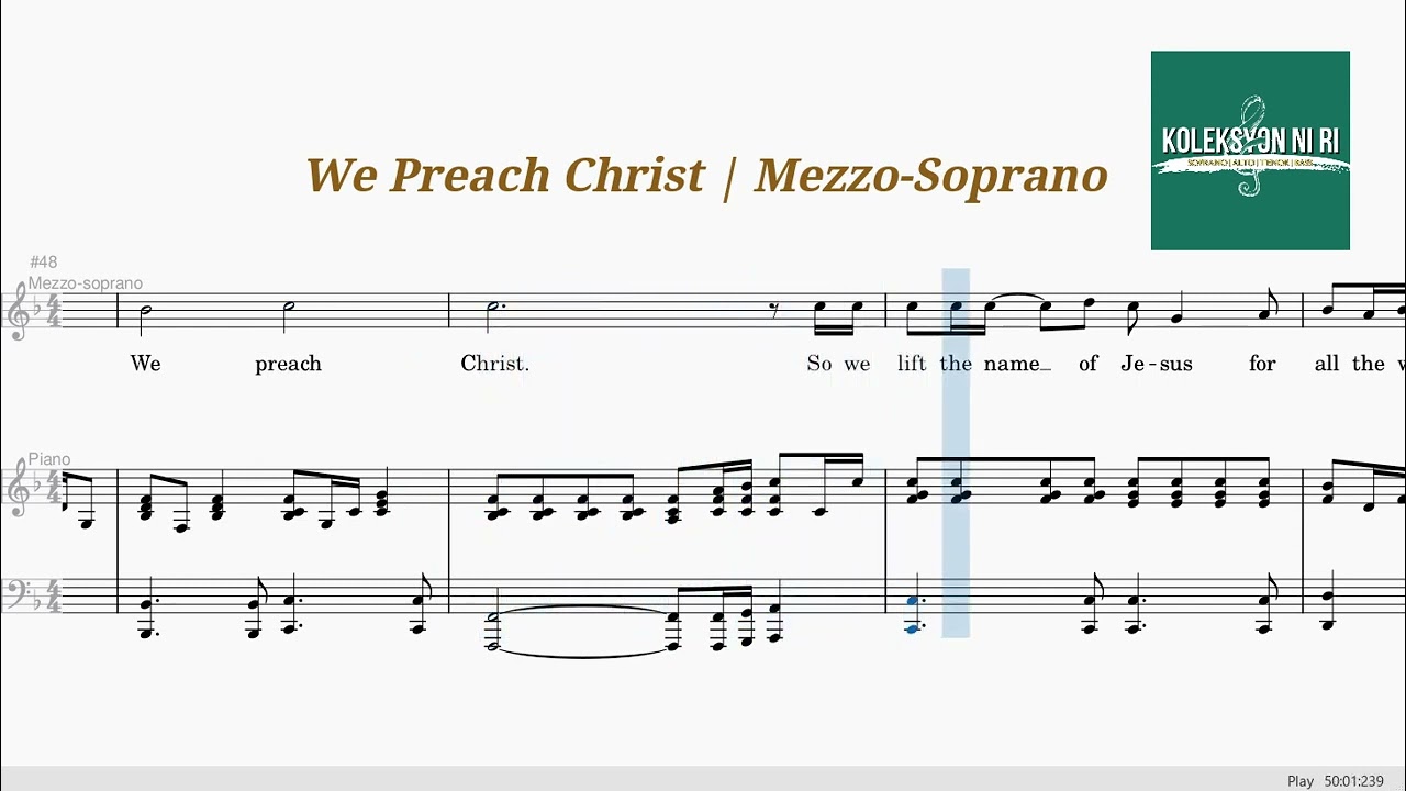 We Preach Christ | Mezzo-Soprano | Vocal Guide by Sis. Mercy Luna-Tom