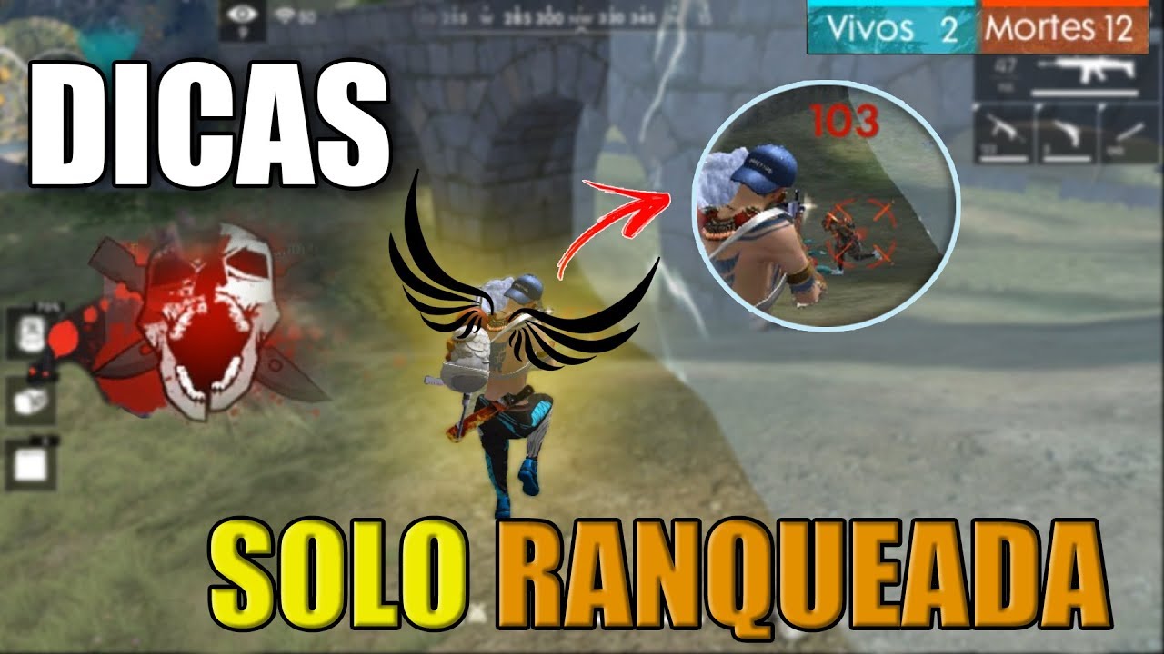 DICAS DE UM MESTRE NA SOLO RANQUEADA - FREE FIRE