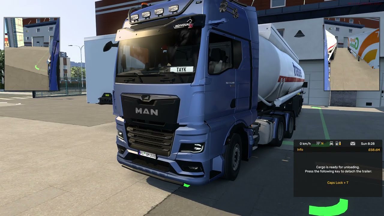 Petrol Delivery & Clean Parking in Liège 🇧🇪 | ETS2 TruckersMP MAN Truck