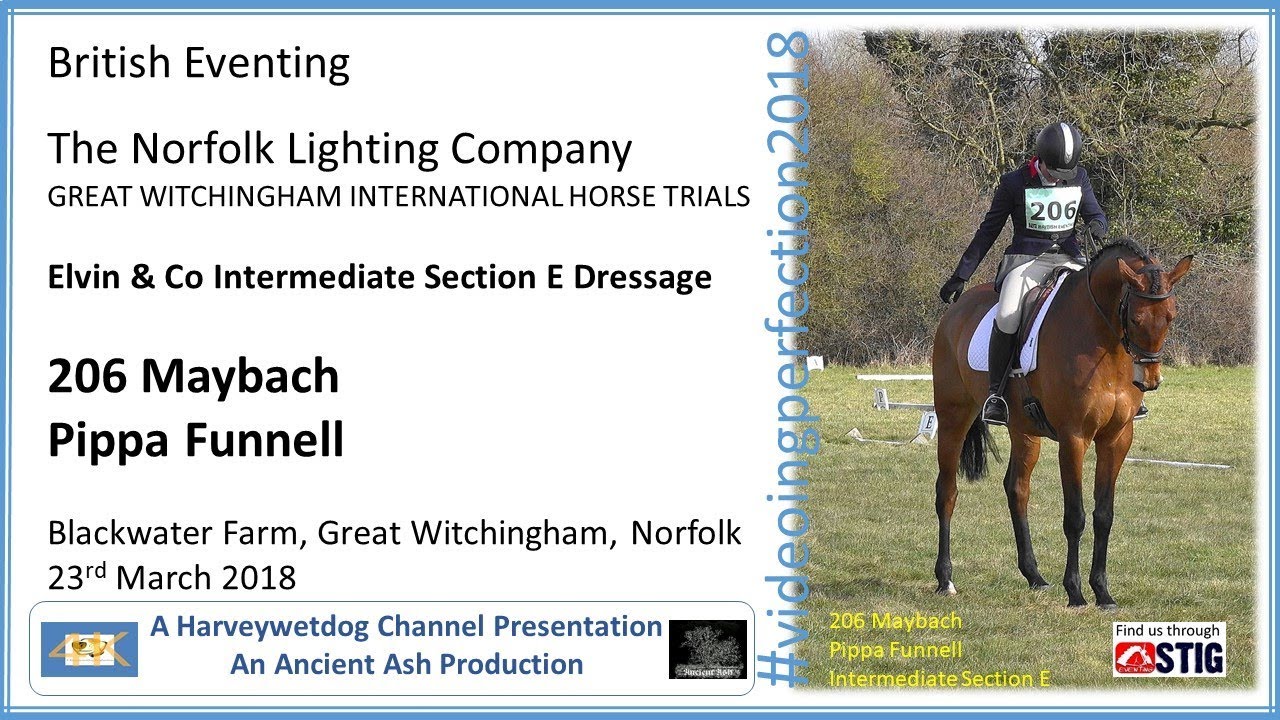 Pippa Funnell & Maybach Dressage: Great Witchingham International Horse Trials 2018