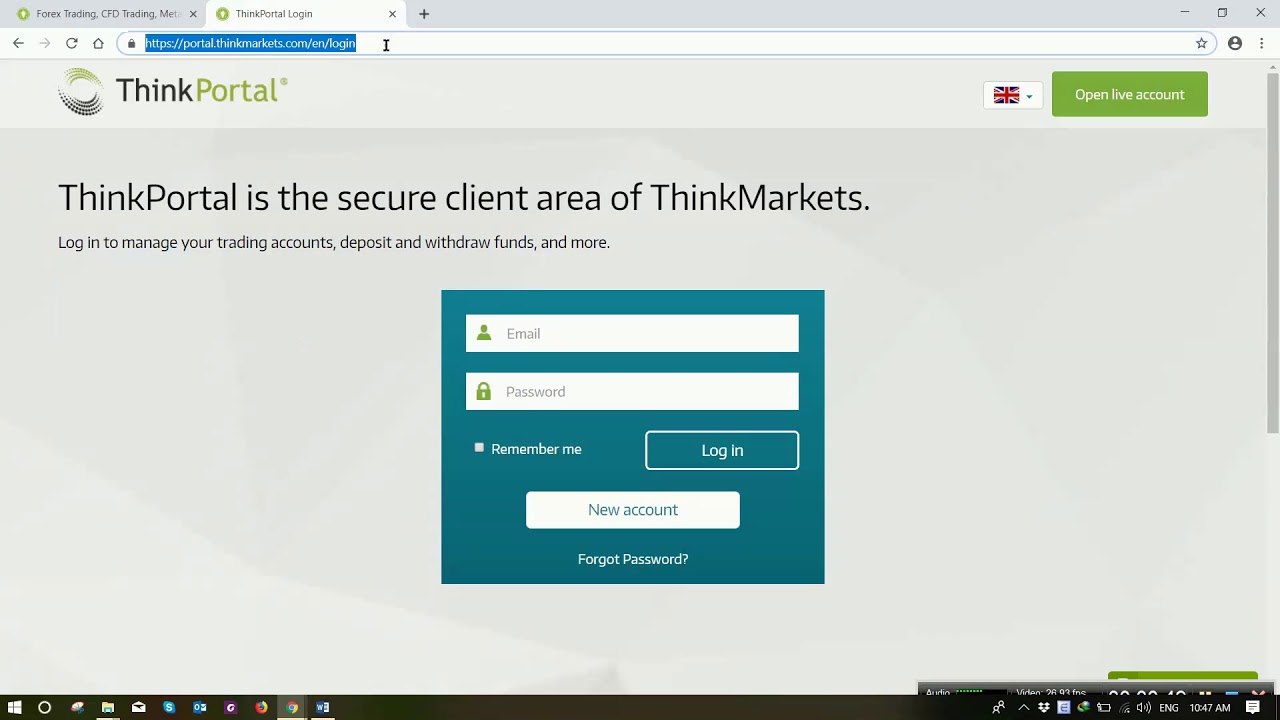 Thinkmarkets - Hướng dẫn r&uacute;t tiền từ MT4