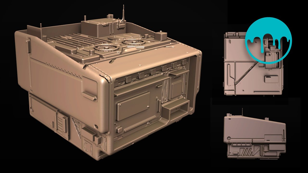 From Voxel Block to Sci-Fi Detail – 3D Coat Speed Sketch Timelapse