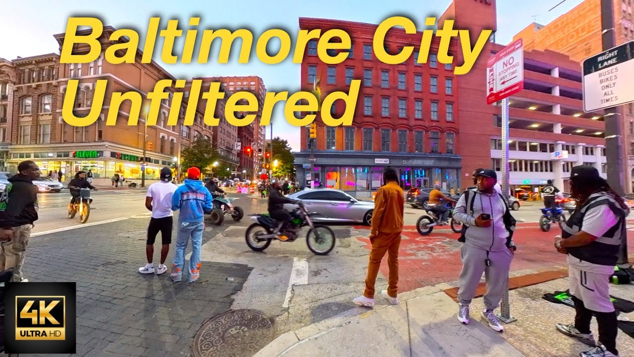 Unfiltered Baltimore   Street Life and City Chaos at Nightfall