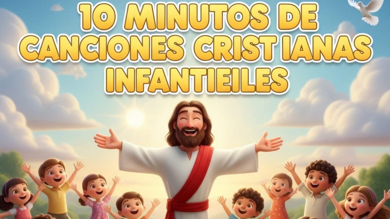 💖 10 Minutos de Canciones Cristianas Infantiles | Música para Niños de Jesús ✝️🎶
