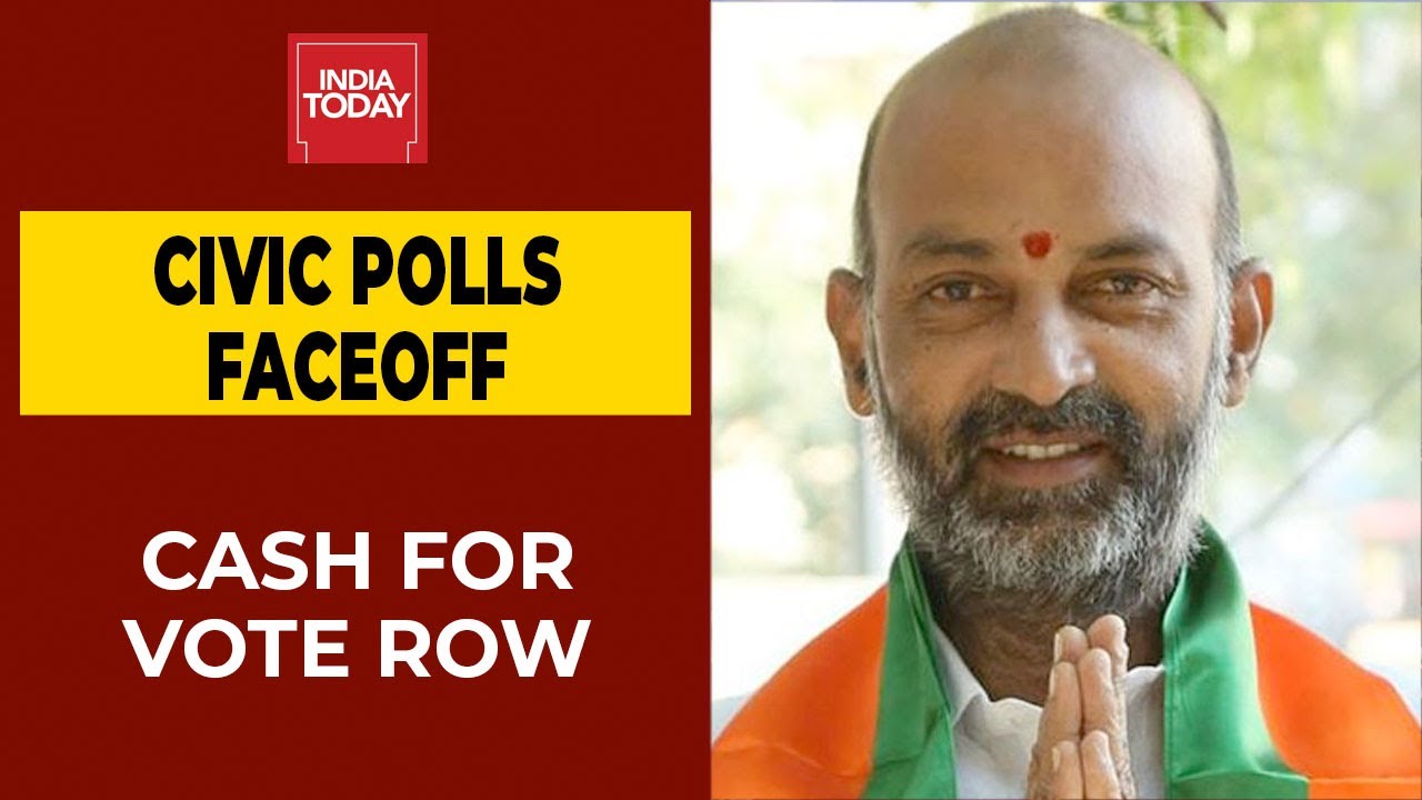 Civic Polls| Large Scale Money Distribution By TRS: Telangana BJP Chief Bandi Kumar Sanjay| BREAKING