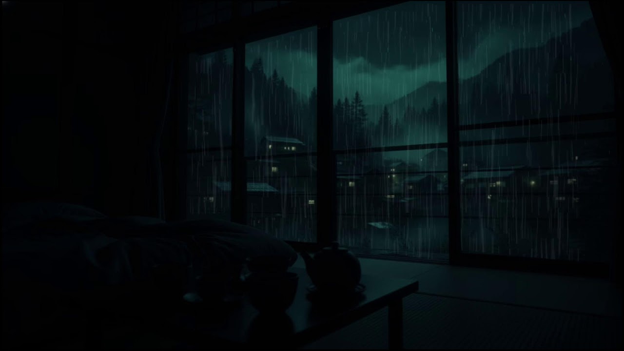 12-Hour Calm Rain and Soft Thunder | Relaxing Thunderstorm Sounds for Sleep