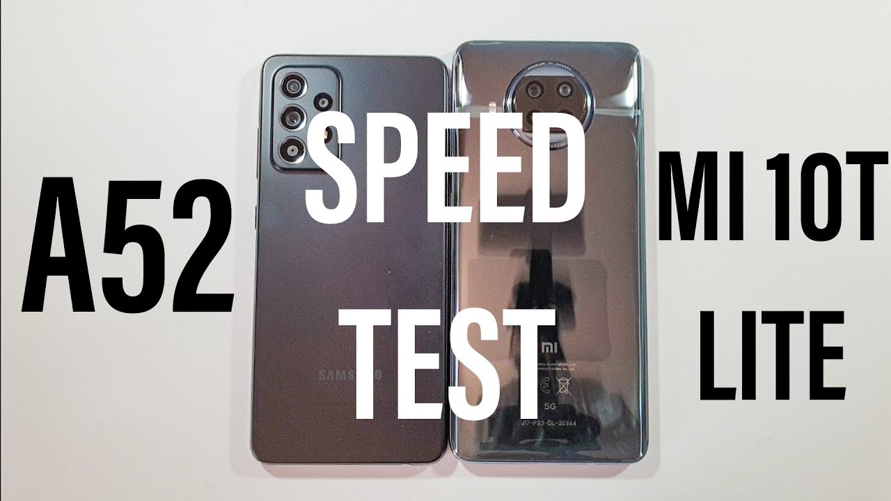 Samsung A52 vs Xiaomi Mi 10T Lite Speed Test