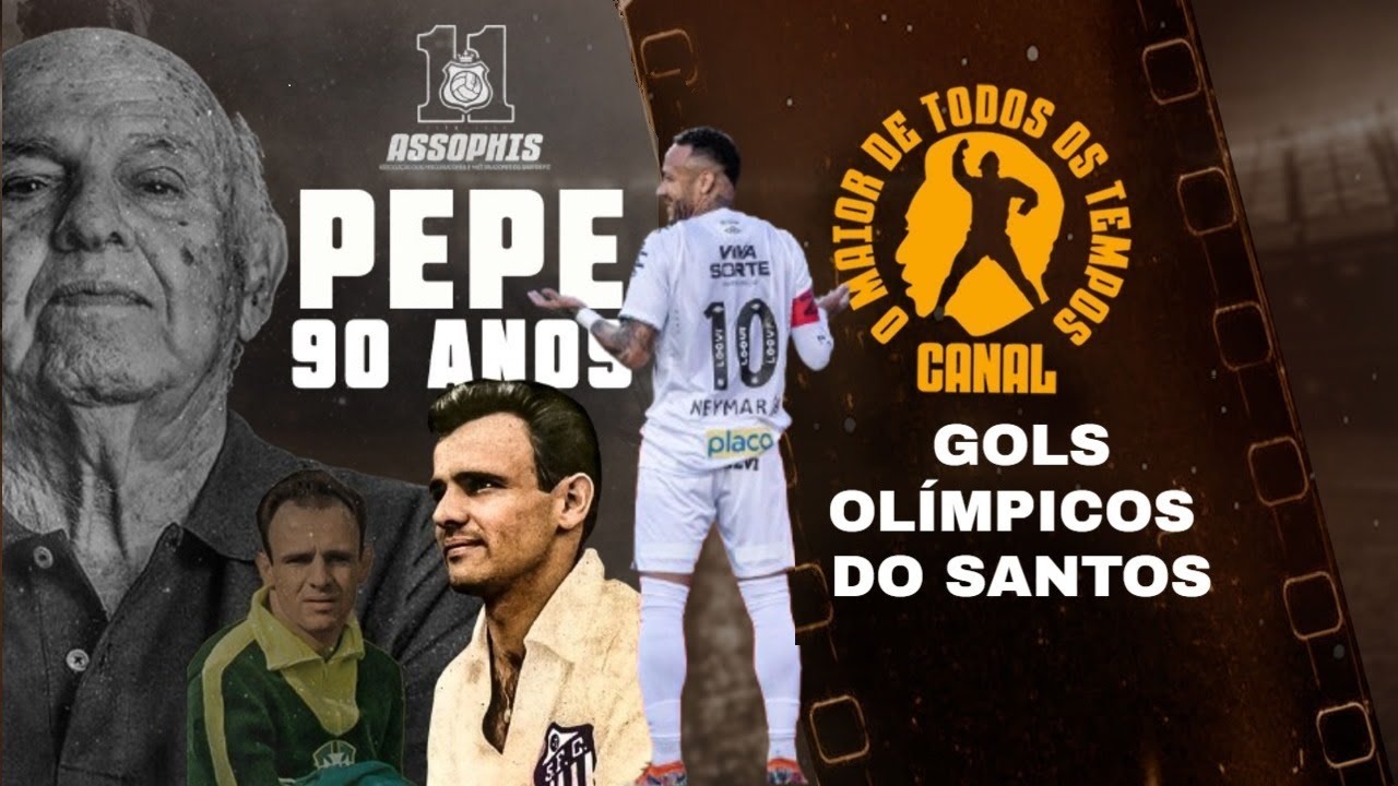 Gols Ol&iacute;mpicos do Santos - Neymar homenageou Pepe!
