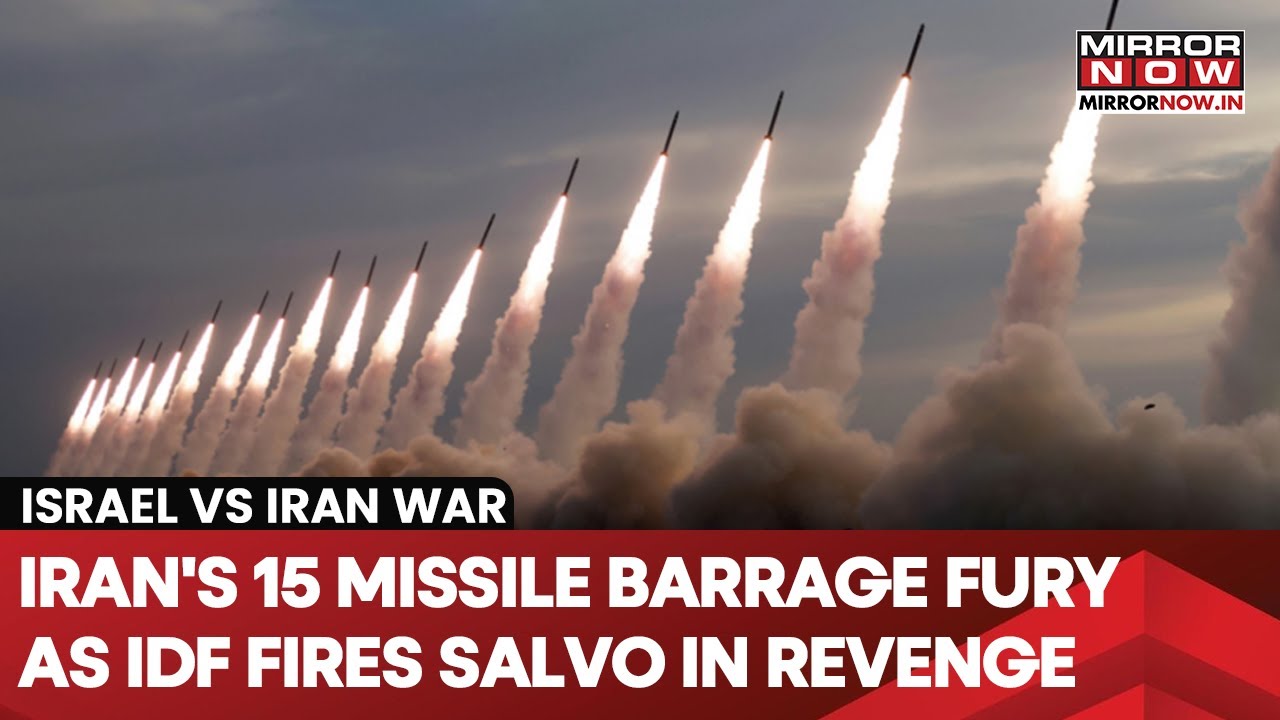 Iran Unleashes Fury With 15 Ballistic Missile Barrage On Israel; IDF Launches Fresh Revenge Strike