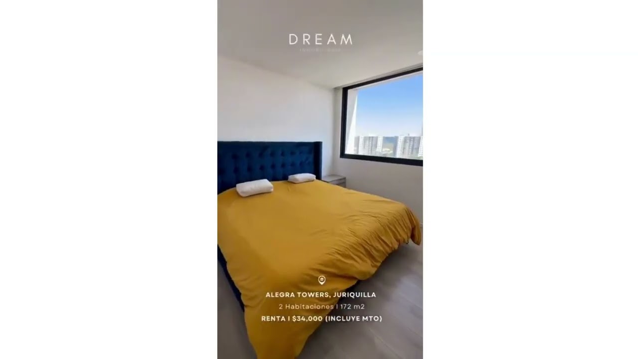 Departamento Amueblado en Renta en Alegra Towers Juriquilla