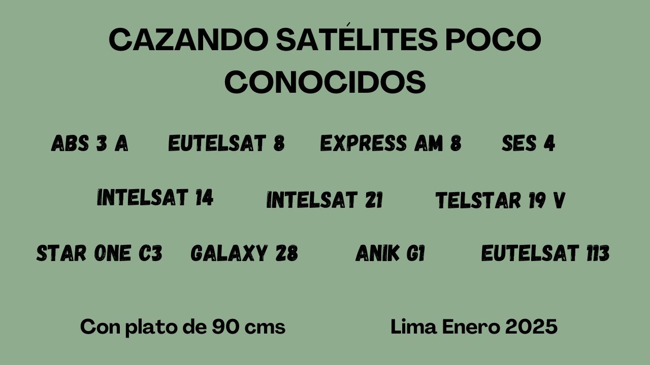 CAZANDO SATELITES POCO CONOCIDOS EN BANDA KU