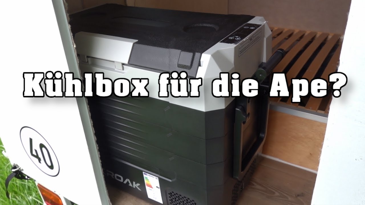 Kroak, meine erste mobile Kompressor Kühlbox, passt sie in den Ape Camper?
