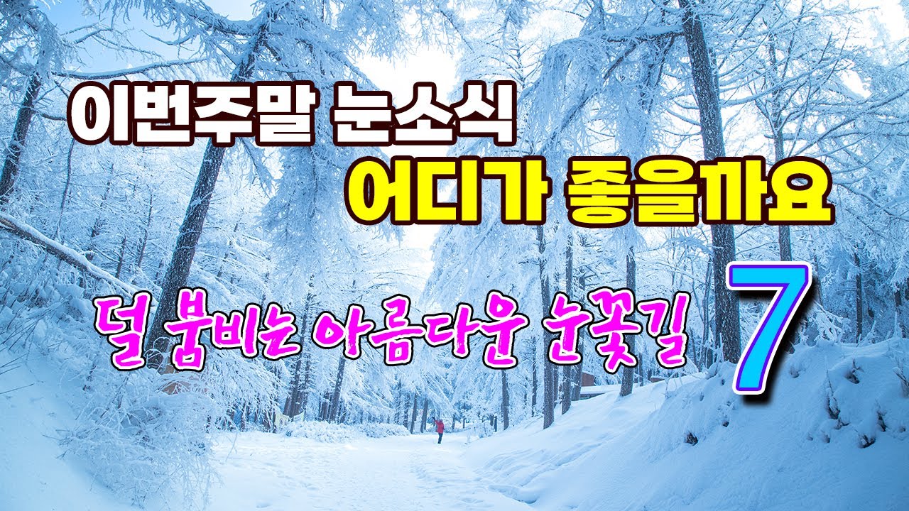 걷기좋은 눈꽃길 설경산행추천  7곳/난이도별로 정리해봤습니다