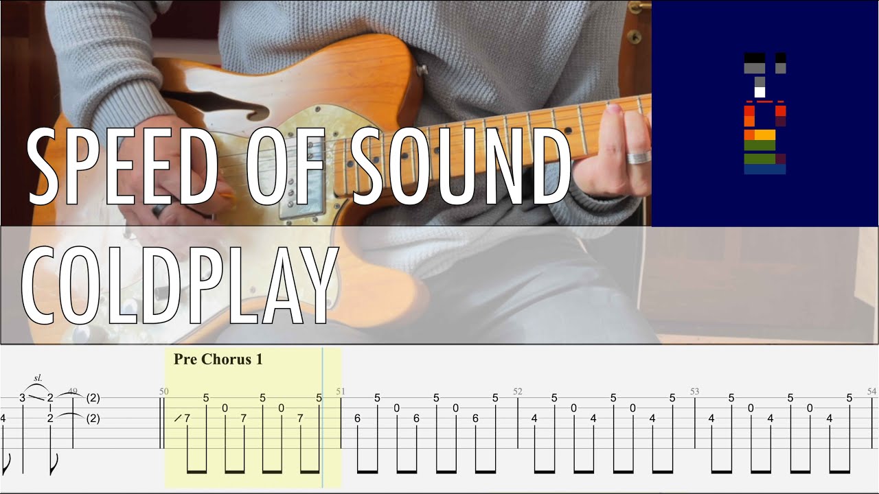 Speed Of Sound Coldplay Cover • Guitar Tab • Tutorial • Lesson