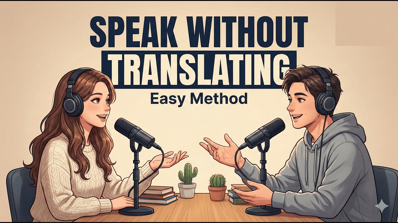 English Podcast For Easy English Conversation | How to Speak Without Translating | Easy Method