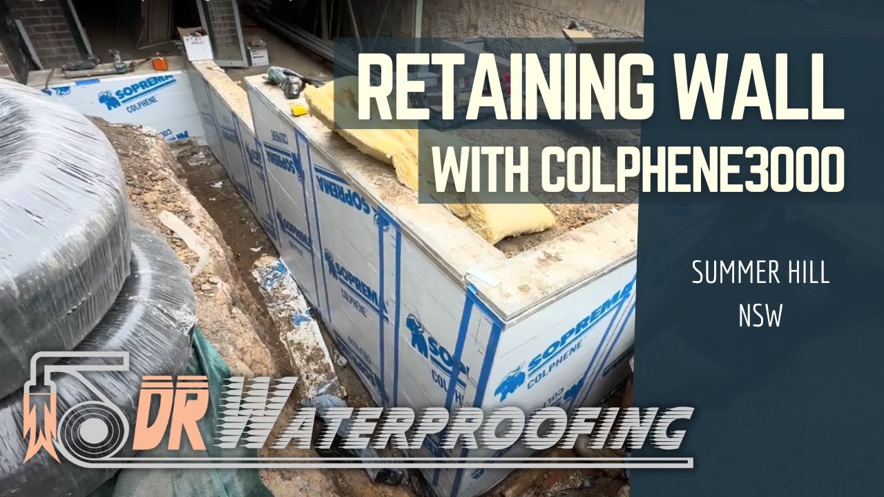Retaining Wall Waterproofing With Colphene 3000 - Summer Hill NSW