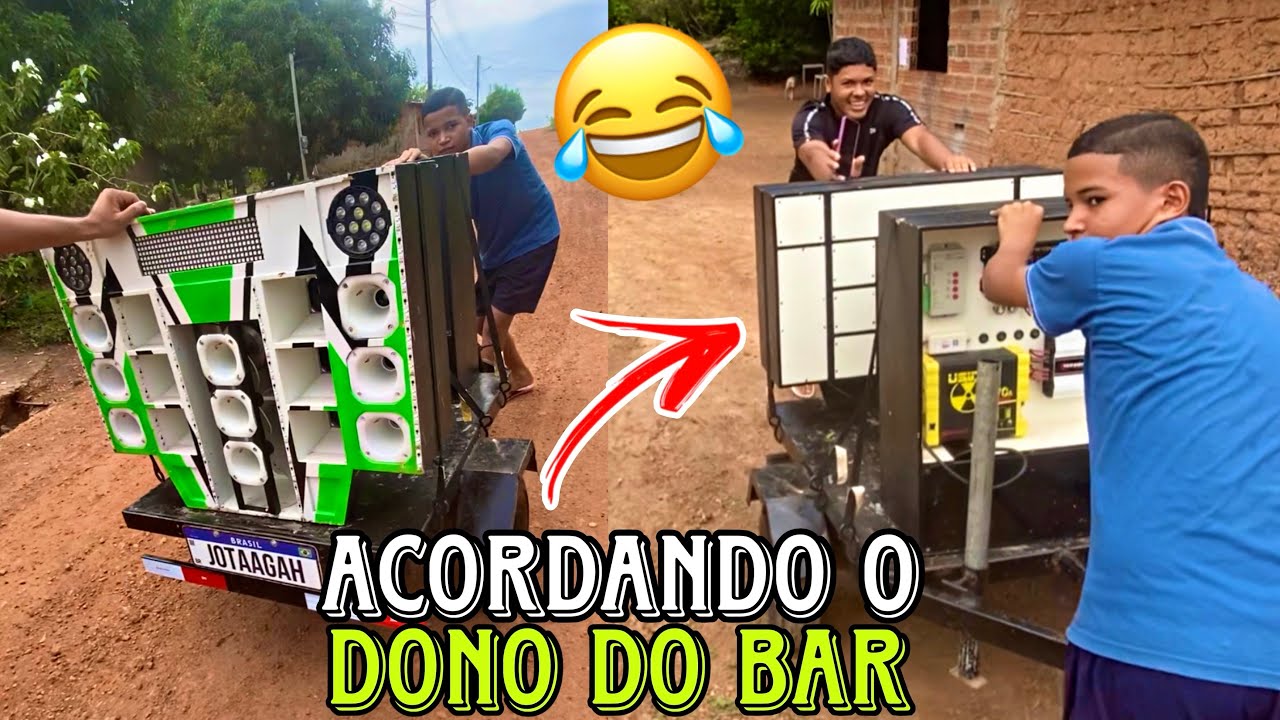 Levando o MINI PARED&Atilde;O tocando pro bar😂 | Conseguimos recuperar a bateria da paredinha