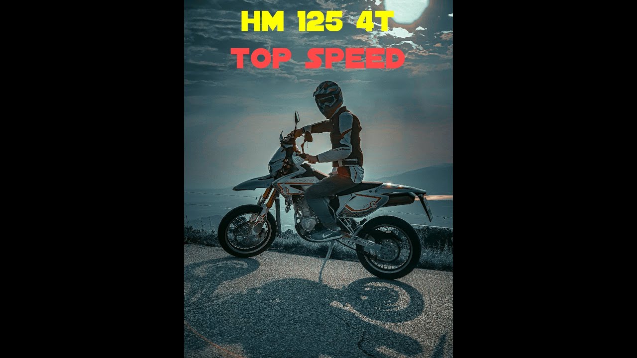 TOP SPEED - HM CRM 125 4T #topspeed #motorcycle