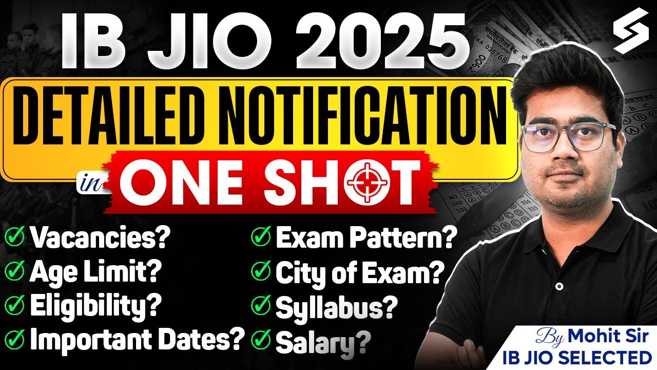 IB JIO Recruitment 2025 Out | IB JIO Vacancy, Syllabus, Salary & Exam Pattern Details | Mohit Sir