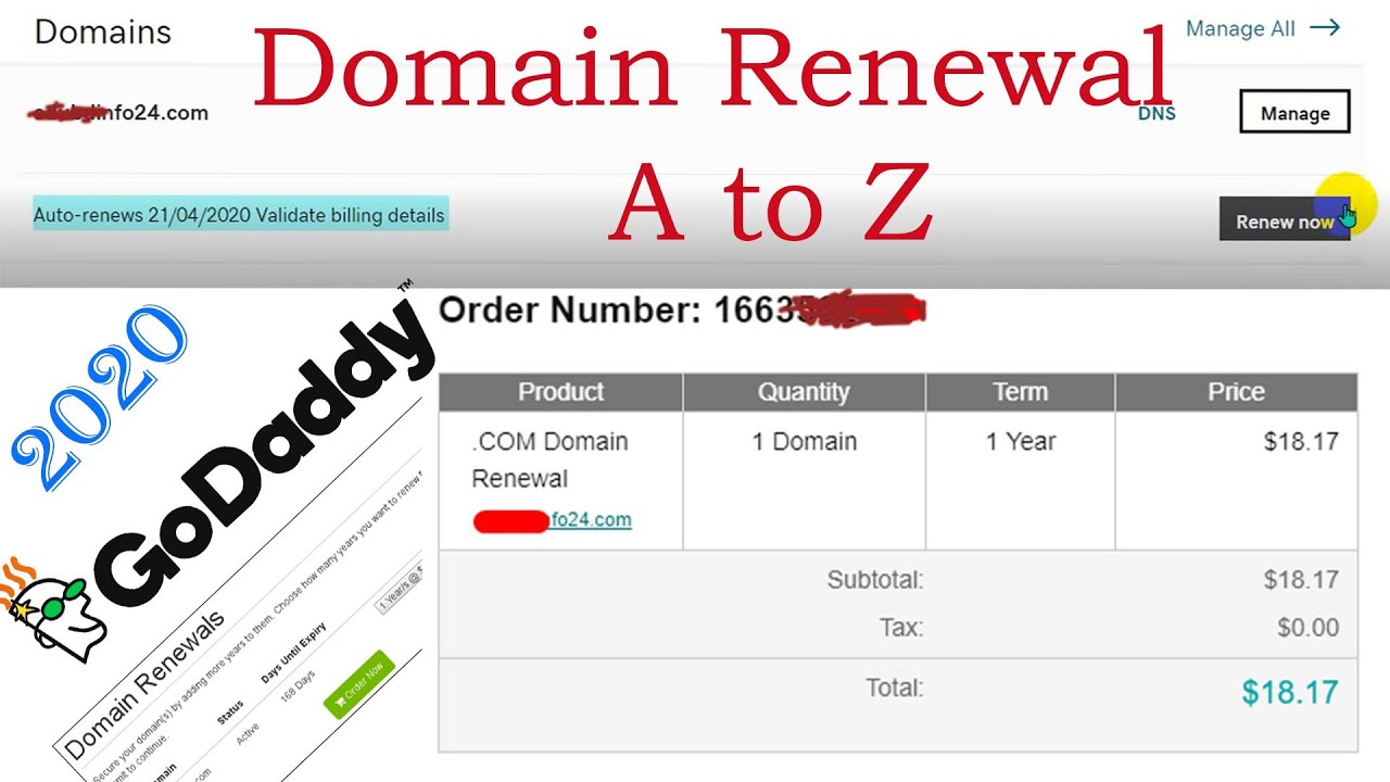 🔥🔥Domain Renewal A to Z || GoDaddy Domain Renewal process Step by step | Namecheap Domain Hosting