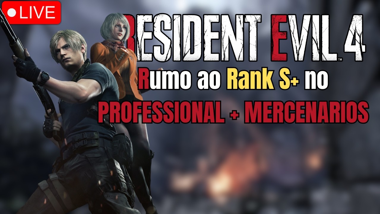 Resident Evil 4 Remake🔥 Rumo ao Rank S+ no Profissional + Mercenários Sem Perdão