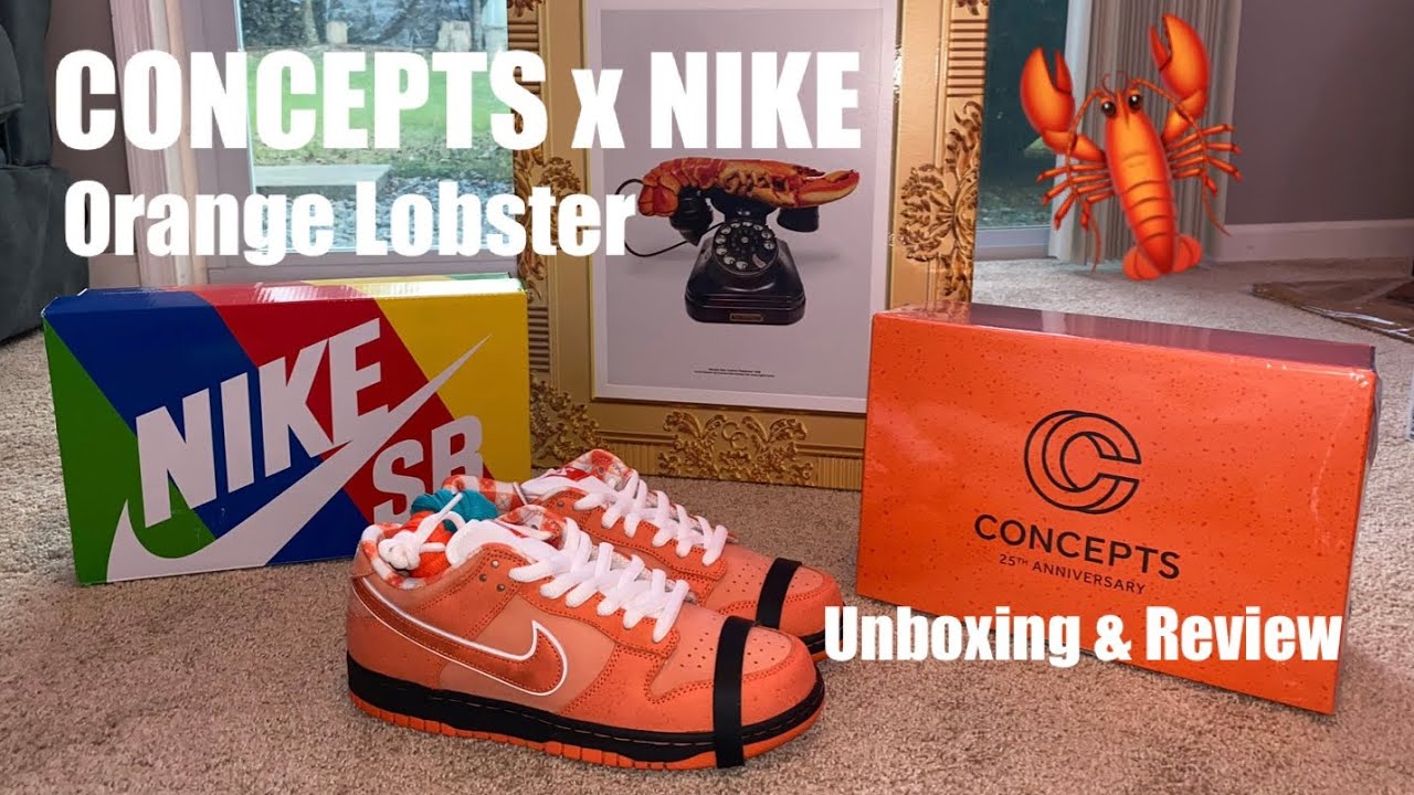 CONCEPTS X NIKE Orange Lobster DUNK Low Special Box | UNBOXING & REVIEW