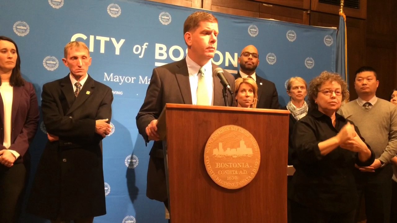 Boston Mayor Marty Walsh on Feb. 9 Winter Storm
