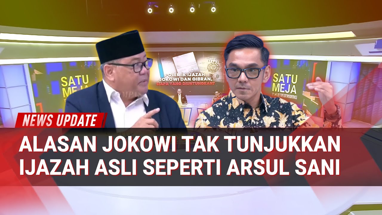 Terbongkar! Alasan Mengapa Jokowi Tak Tunjukkan Ijazah Asli Seperti Arsul Sani