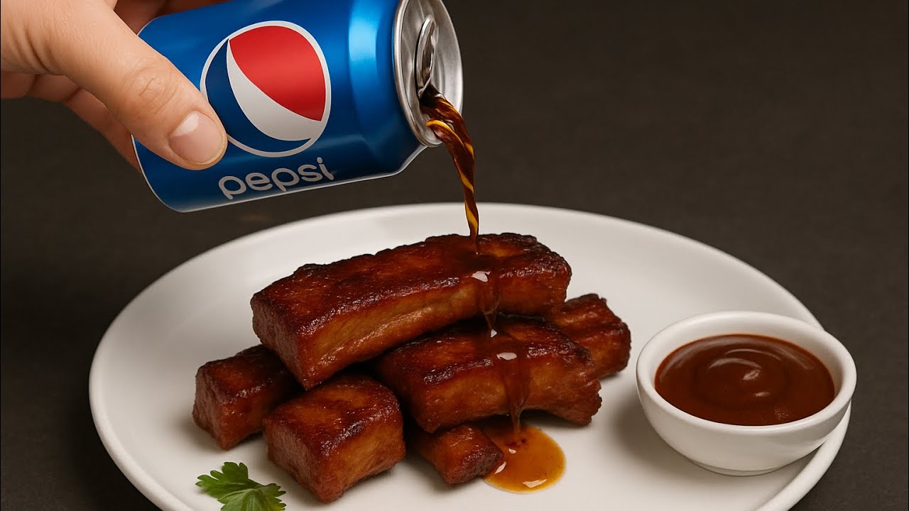 I’m cooking ribs in Pepsi — you have to try this!