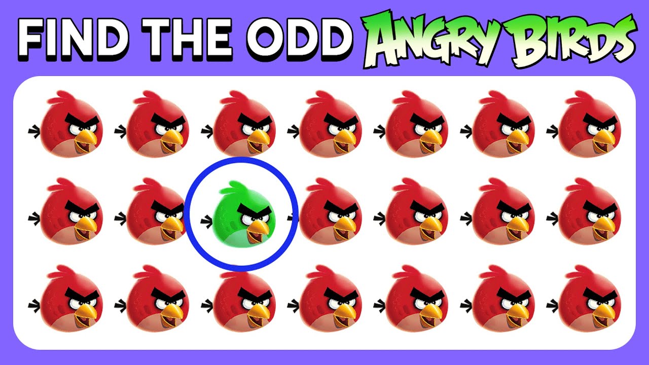 Find the ODD One Out - Angry Birds Edition 😡🐤💣 Monkey Quiz