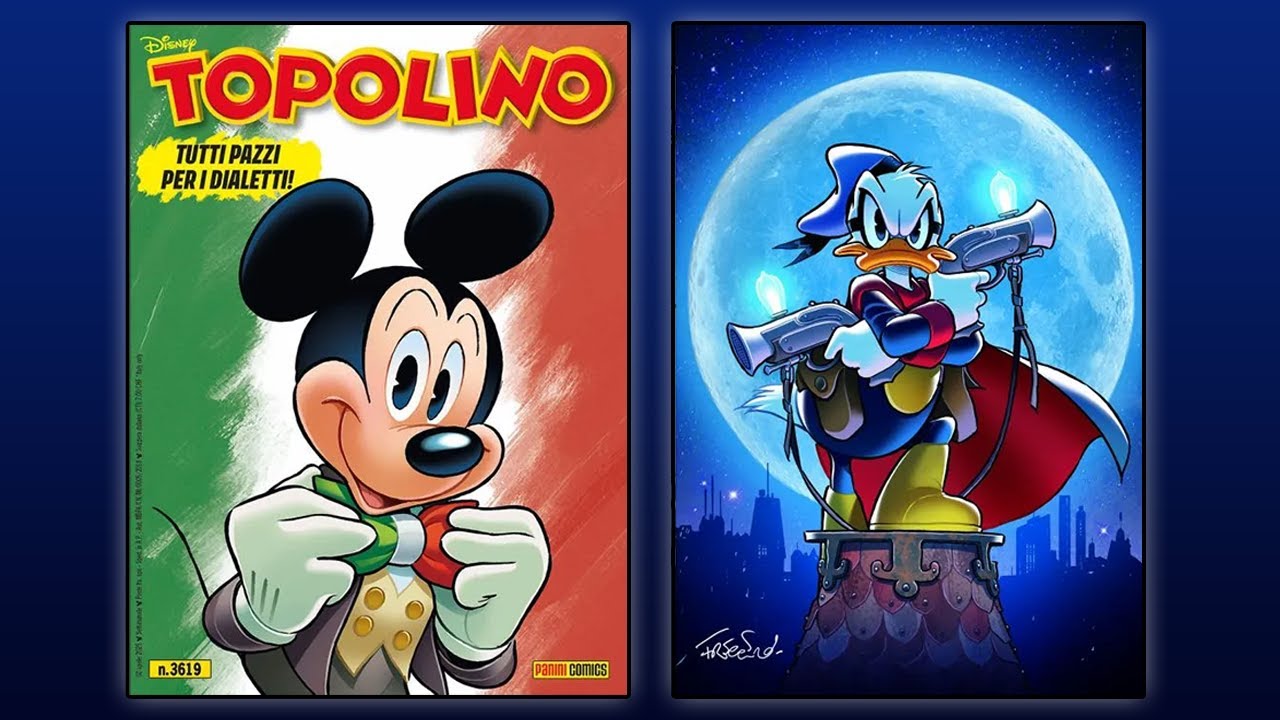 Topolino 3619 e i 4 dialetti + Paperinik 100 Variant