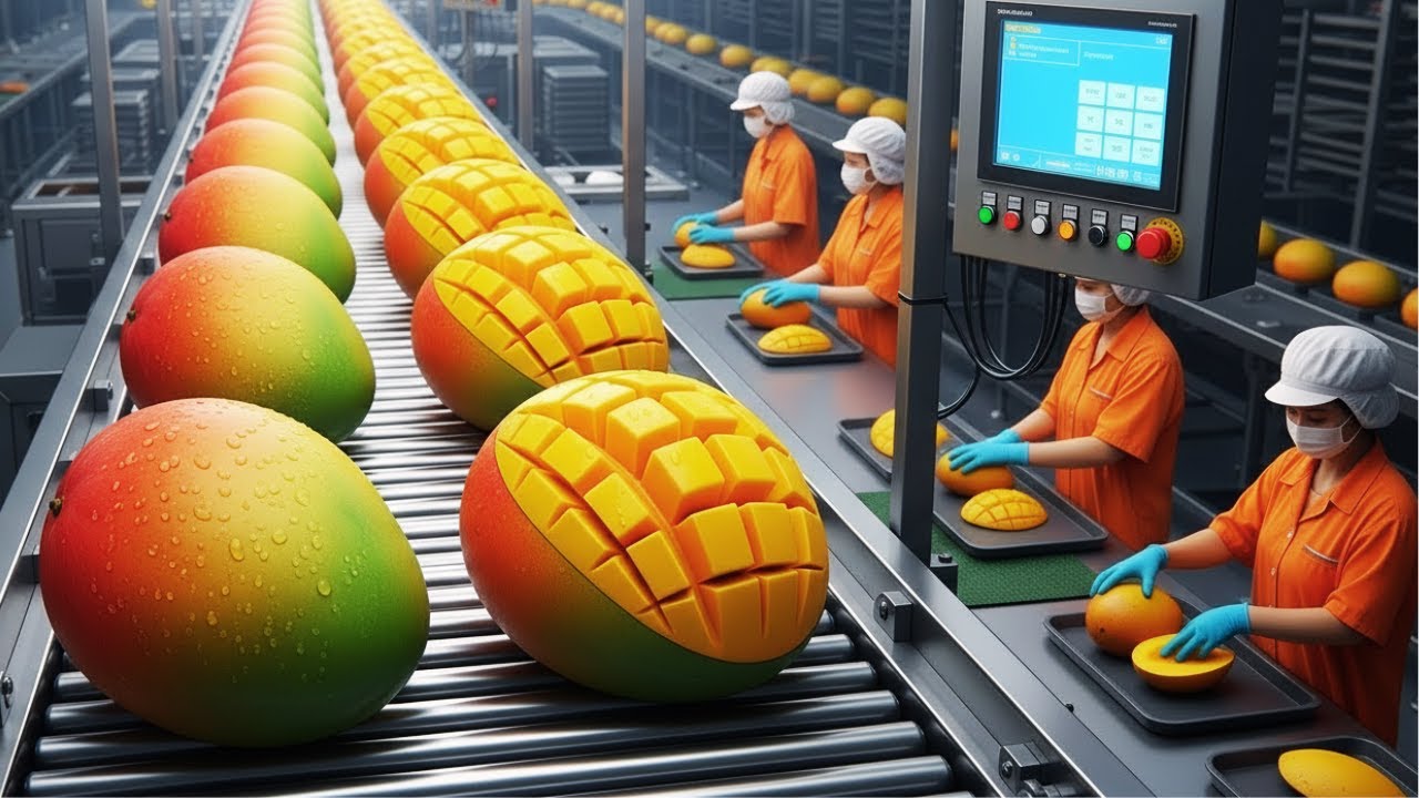 How Mango Juice  Is Made in a Modern Factory | Full Farm-to-Bottle Process